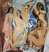 pablo picasso Avignon girls oil